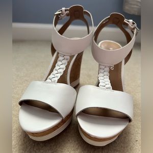 Franco Sarto White Heels Women’s Size 7.5